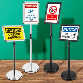 Al 50%| Pack 2 Soportes Carteles A4 Negro |NUEVO✓