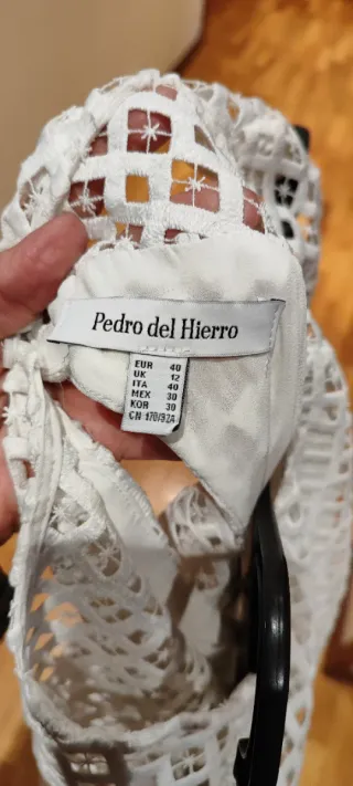 Vestido Pedro del Hierro blanco