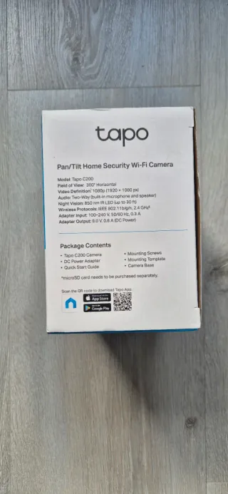 Cámara Seguridad WiFi TP-Link Tapo C200