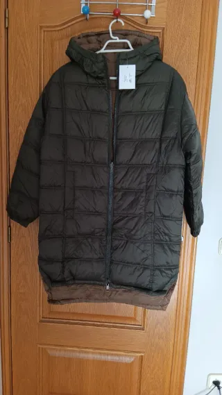 Abrigo reversible mujer