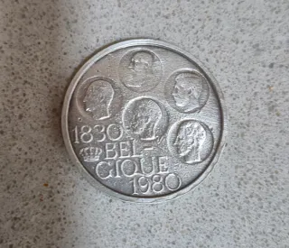 Moneda Conmemorativa Bélgica 1830-1980