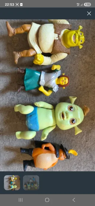 Lote Muñecos Shrek y amigos