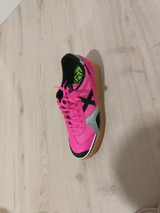 Zapatillas Munich Futbol Sala Rosa/Plata nuevas