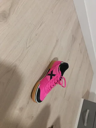 Zapatillas Munich Futbol Sala Rosa/Plata nuevas