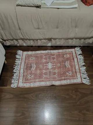 Set di 4 cuscini decorativi color granato