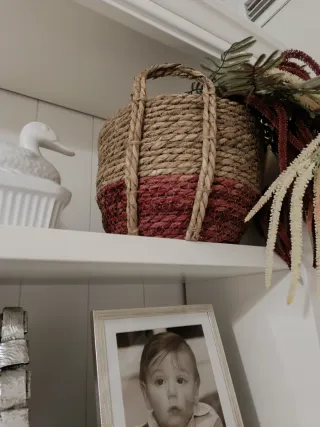 Set di 4 cuscini decorativi color granato