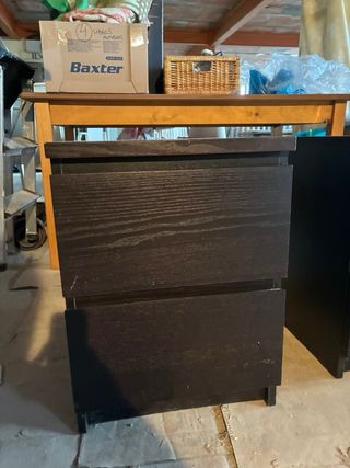 Comodini Malm Ikea Neri