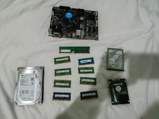Componentes PC: Placa Base, RAM, HDD