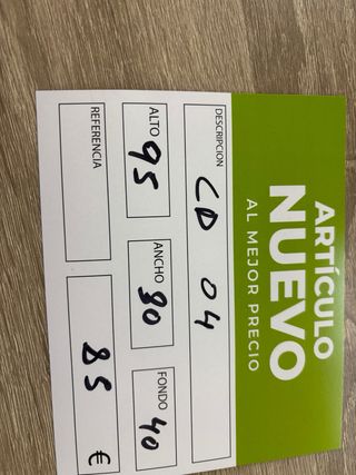 Cómoda 5 cajones madera y blanco