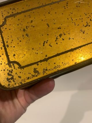 Scatola di latta Metalgraf vintage