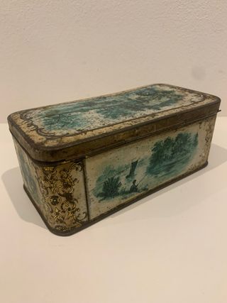 Scatola di latta Metalgraf vintage