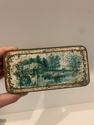 Scatola di latta Metalgraf vintage