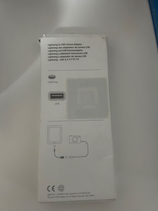 Adaptador Cámara Lightning a USB Apple