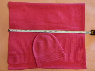 Bufanda fucsia oversize ligera con gorro