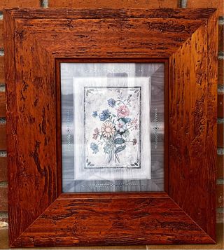 Cuadro Flores Botánicas Madera