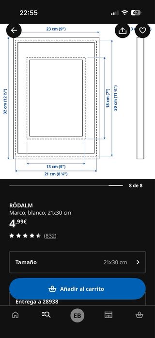 3 Cornici per foto bianche