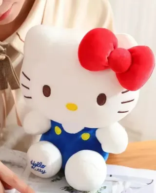 Peluche Hello Kitty azul con firma bordada!  NUEVO