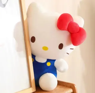 Peluche Hello Kitty azul con firma bordada!  NUEVO