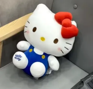 Peluche Hello Kitty azul con firma bordada!  NUEVO