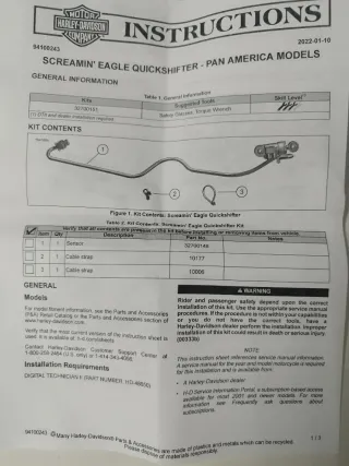 Quickshifter Harley Davidson Panamericana