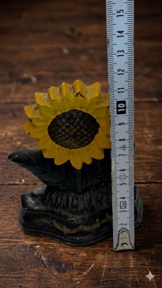 Tope de puerta vintage girasol hierro