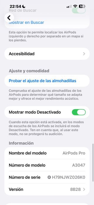 Auriculares Apple AirPods Pro 2 Inalámbrico 7FW5LF