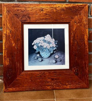 Cuadro de flores en maceta