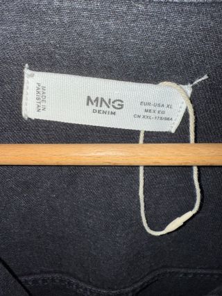 Cazadora tejana Mango negra Talla M