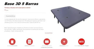 Base Tapizada 3D Reforzada 150x190