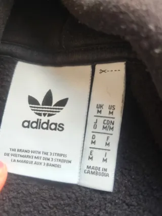 Sudadera Adidas Negra Logo Trefoil