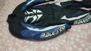 Macacão de Couro genuíno para motociclista