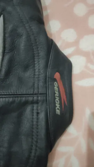 Macacão de Couro genuíno para motociclista