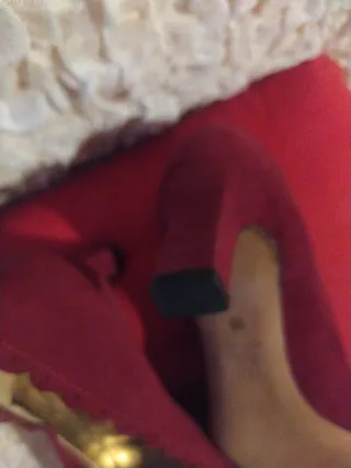 Scarpe pucci borgogna scamosciate con fiocco