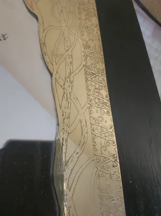 Espejo latón grabado mano