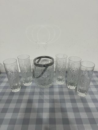 Set Bicchieri e Ghiacciera Cristallo