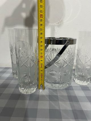 Set Bicchieri e Ghiacciera Cristallo