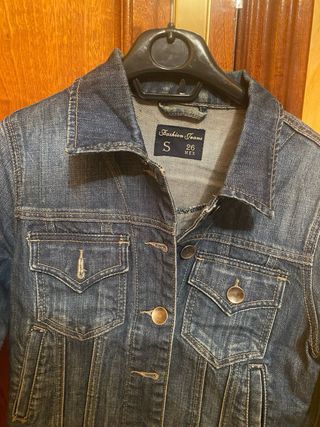 Cazadora tejana vaquera azul Talla S
