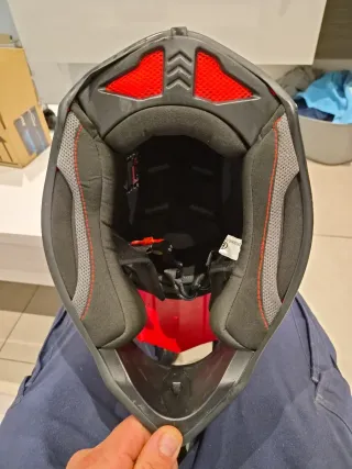 Casco Motocross Niño Rojo