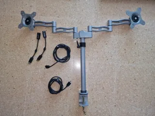 Set Dual Monitor: 2 Samsung 24" + Brazo Articulado