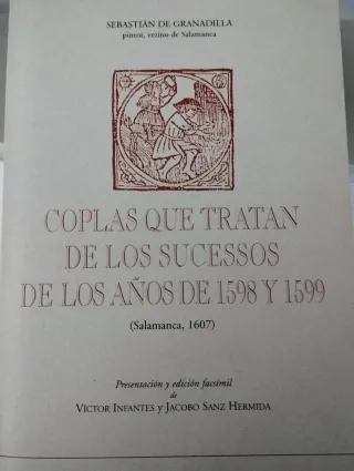 Libro Coplas q tratan de los sucesos de 1598-1599