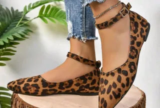 Manoletinas Mujer Leopardo Animal Print