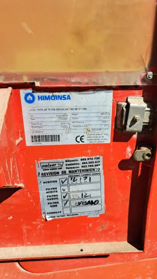 Grupo Electrógeno Generador HIMOINSA 35 kVA Trifás