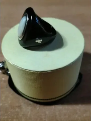 ANILLO TOUS PLATA NEGRO TALLA 11/12 NEGOCIABLE