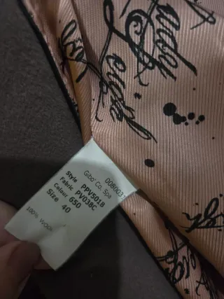 Abrigo Paul Smith Lana Mujer Talla 50