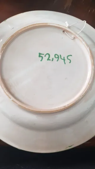 Piatto ceramica Deruta decorato