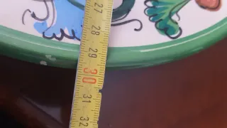 Piatto ceramica Deruta decorato