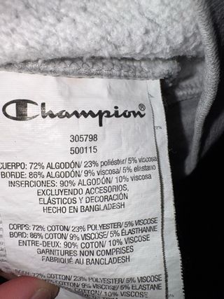Sudadera Champion Gris Talla S/M