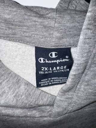 Sudadera Champion Gris Talla S/M