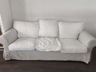 Sofá Ikea Ektrop Beige/Blanco Ikea como nuevo