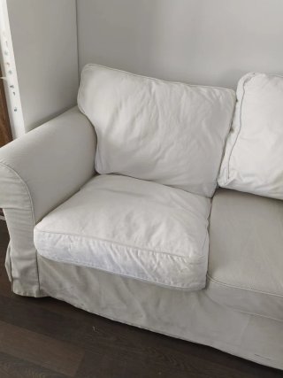 Sofá Ikea Ektrop Beige/Blanco Ikea como nuevo